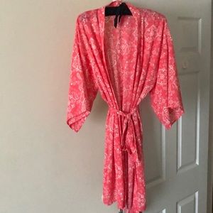 Pink Paisley Printed Robe - NEVER BEEN WORN